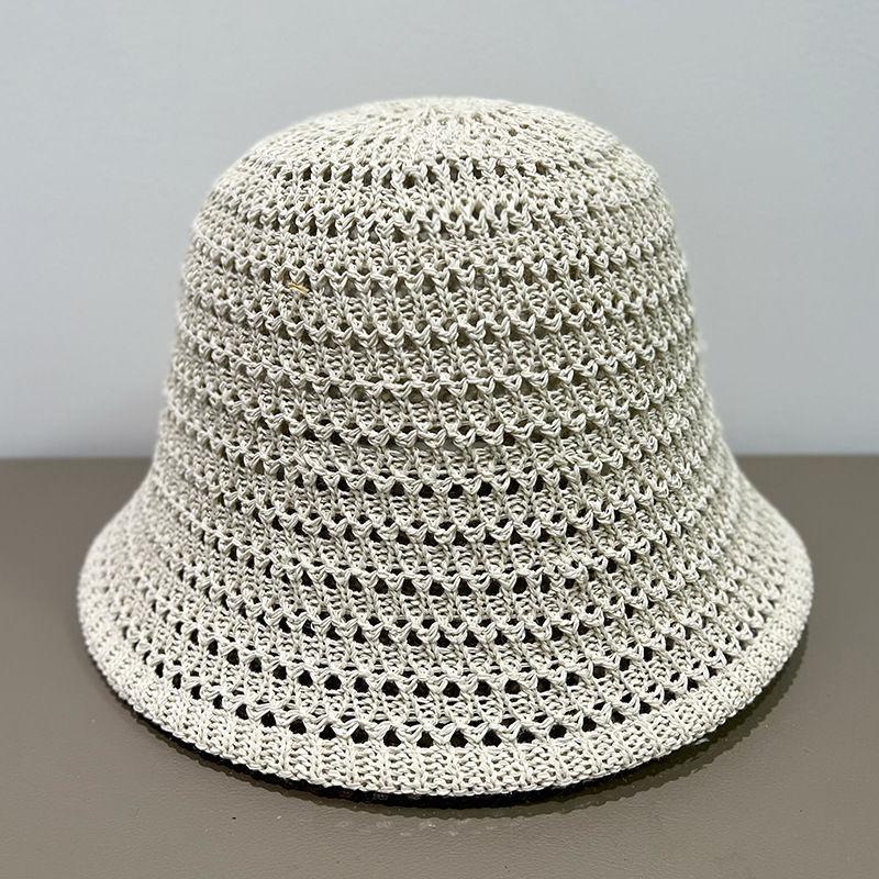 Hollow Breathable Bucket Hat Bucket Hat Thin Basin Hat Women's Foldable