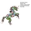 Retro Unicorn Brooch Rhinestones Inlaid Unicorn Lapel Pin Artistic Unicorn Brooch Pin Men Women Outfit Accessory for Clothes Scarves Bags Hats