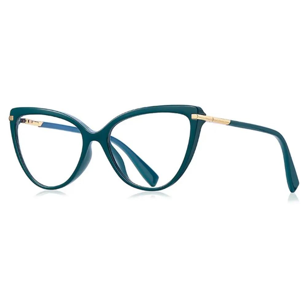 

Зеленые очки для чтения с защитой от синего света для женщин 2023, роскошный бренд, очки для дальнозоркости, оптические, модные очки «кошачий глаз» 0 +2 +6.0 Gafas +275