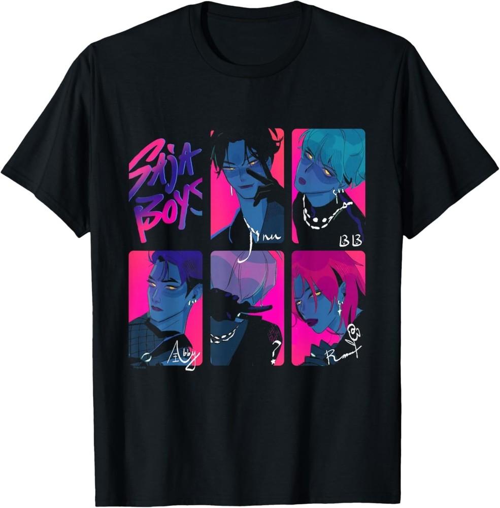 Kpop Demon Hunters Saja Boys Photocards Officially Licensed T‑Shirt