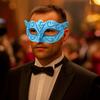 Plastic Halloween Masks Party Cosplay Props Venice Mask Personality Glitter Mask  Women