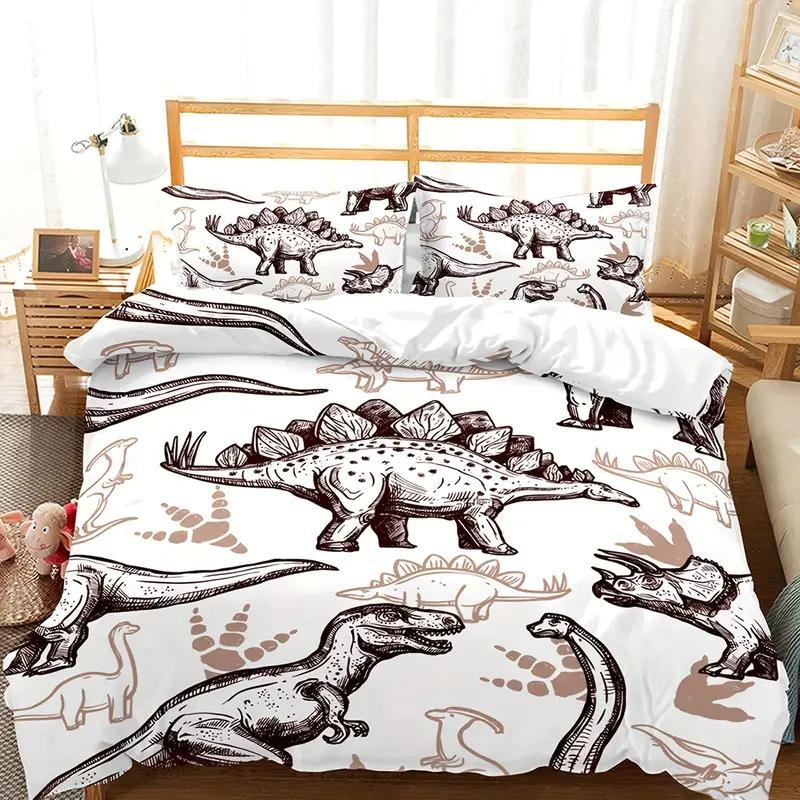 Dinosaur Three-Piece Bedding Duvet Cover Quilt Cover