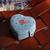 Heart Design Jewelry Organizers Denims Multi Compartment Storage Box For Earrings Necklaces Rings Travel Essential