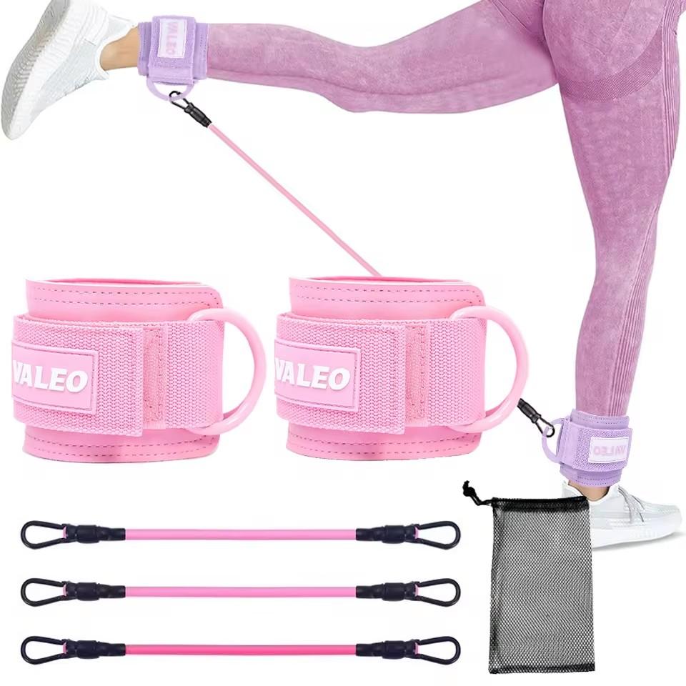 Thick Foam Gym Ankle Bands for Lower Body Workout Legs Buttocks Strengthening Resistance Bands Load Bearing