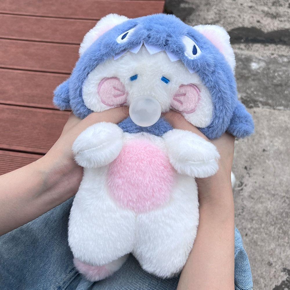 Soft Shark Cat Doll Pillow Shark Cat Plush Shark Cat Toy Cute Shark Cat Plush Toy Home Decoration