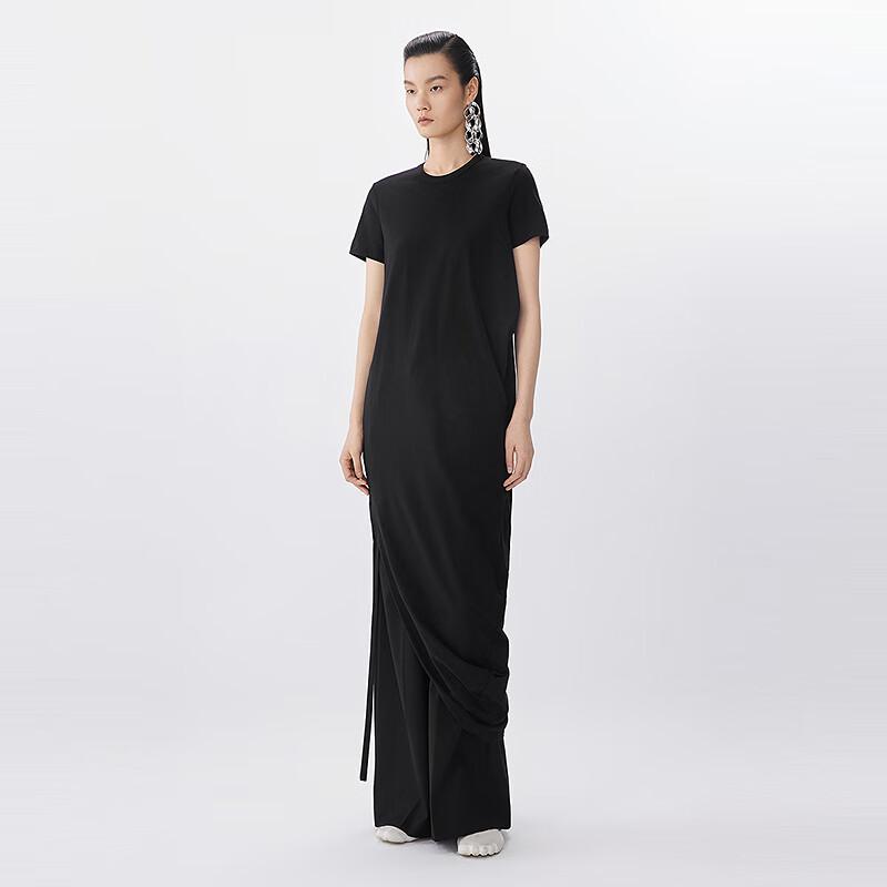 JNBY 2025 Summer New Round Neck Short Sleeve Dress