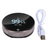 USB-wiederaufladbarer magnetischer Küchentimer Großes Display Digitaler Countdown Zählup Drehbarer Timer zum Kochen Backen