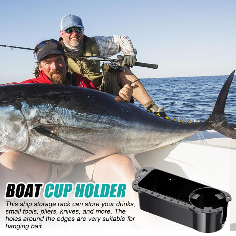 Marine Aufbewahrungs-Caddy-Box Dose Becherhalter Telefon Getränkebox Organizer Boot Marine Yacht Ponton Angelhütte für Bassboot Kajak