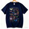 Comfortable Breathable Butterfly TShirt Fashionable Graphic Tee Trendy Summer Casual Top for Women Cute Insect Design