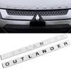 Car Front Head Hood ABS Letters Logo Words Decals Sticker For Mitsubishi OUTLANDER 2013-2019 Emblem Badge Styling Accessories