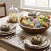 200Pcs Colorful Foam Easter Eggs Basket Stuff Easter Hanging Egg  Children Activity