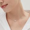 Tirr Lirr Pure Pearl Silver-White Necklace TNSSVW14042M