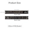 4pcs 15-30cm PCB Ruler Set Straight Edge Heavy Duty Electronic Technician Engineering Drafting Professional