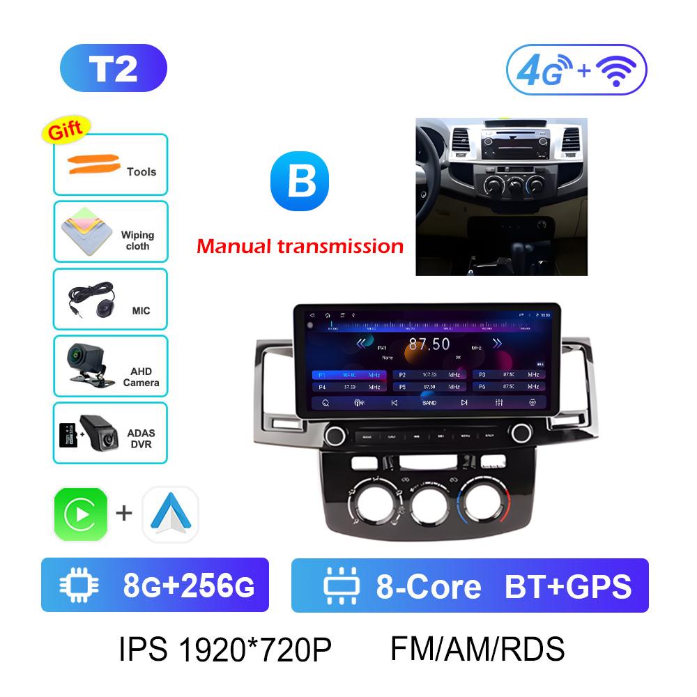 For Toyota Hilux 2005 2006 2007 2008 - 2014 Car Video Radio Multimedia Player Android Smart System Navigation GPS Bluetooth WIFI