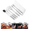 Barbecue Grill Tools Set - Stainless Steel BBQ Accessories with Storage Bag Men Women Outdoor Grilling Kit Barbecue Grill Utensils for Camping Party