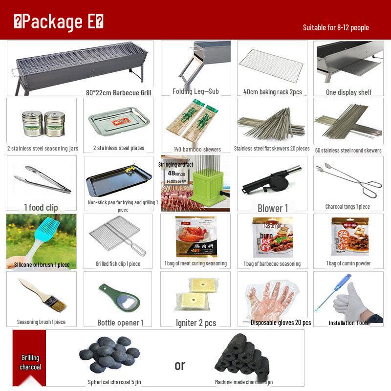 Portable Folding Charcoal BBQ Grill
