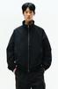 H M Funnel Neck Jacket Loose Fit Black