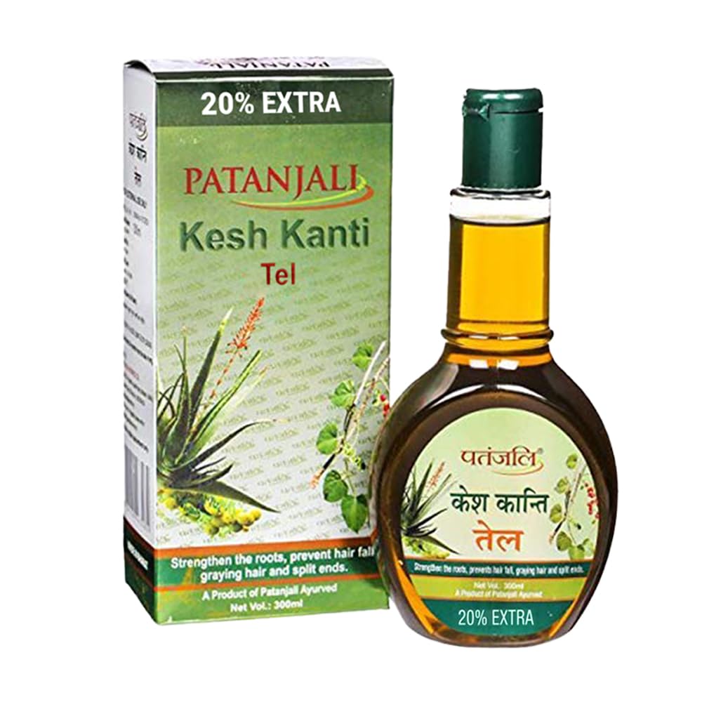 Patanjali Kesh Kanti Ayurvedic Hair Oil 120 Ml Pack of 1 – Nourishing Hair Care for All Hair Types