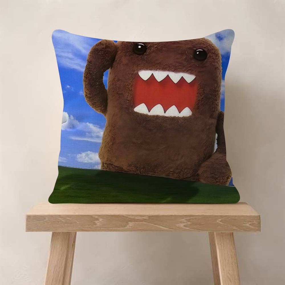 Cute DomoKun Classic Movie Pillow Cushion Cover Pillowcase Living Room Sofa Home Decor Customized