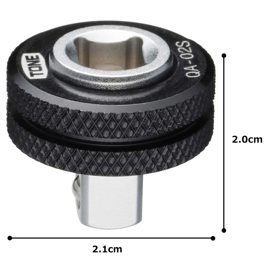 TONE Quick Adapter Drive Angle Black QA-02S 6.35mm (1/4")