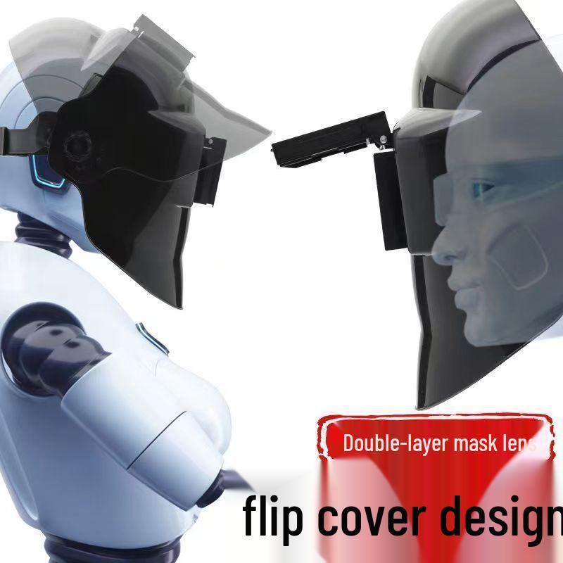 Auto-Darkening Full Face Electric Welding Mask with Anti-Burn Protection