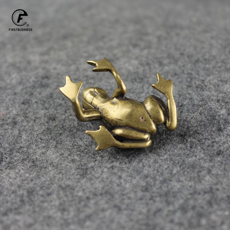 Frogs Bionic Copper Model Home Office Decoration New Arrival Retro Brass Animal High Quality & Tea Pet Tabletop Ornaments Gift