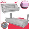 USZAK Sofa Bed WELUR 3-seater Sofa GAJA Gray Family Meble