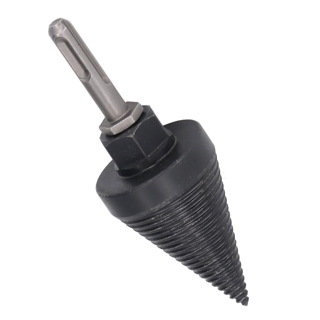 50mm Firewood Drill Bit with Round Square Hex Shank Cone Wood Splitting Set for Electric Hammer Impact Drill