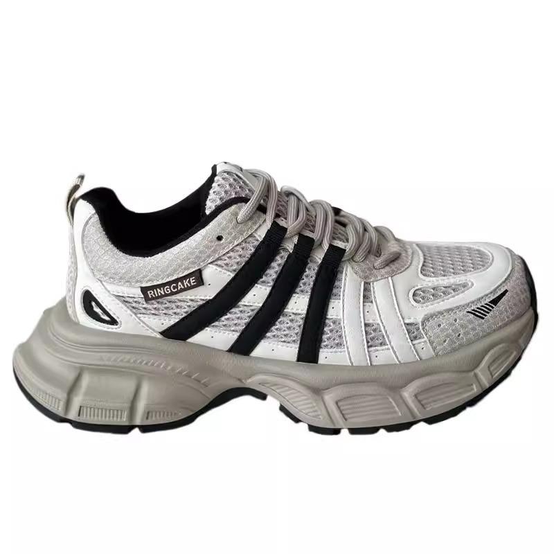 Daddy Shoes Women's 2025 New Spring and Autumn Winter Super Fire Thick Sole Heightening Sports Women's Shoes Popular Versatile Casual Shoes