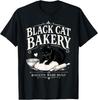 Black Cat Bakery Biscuits Made Daily Cat Lover Art T-Shirt