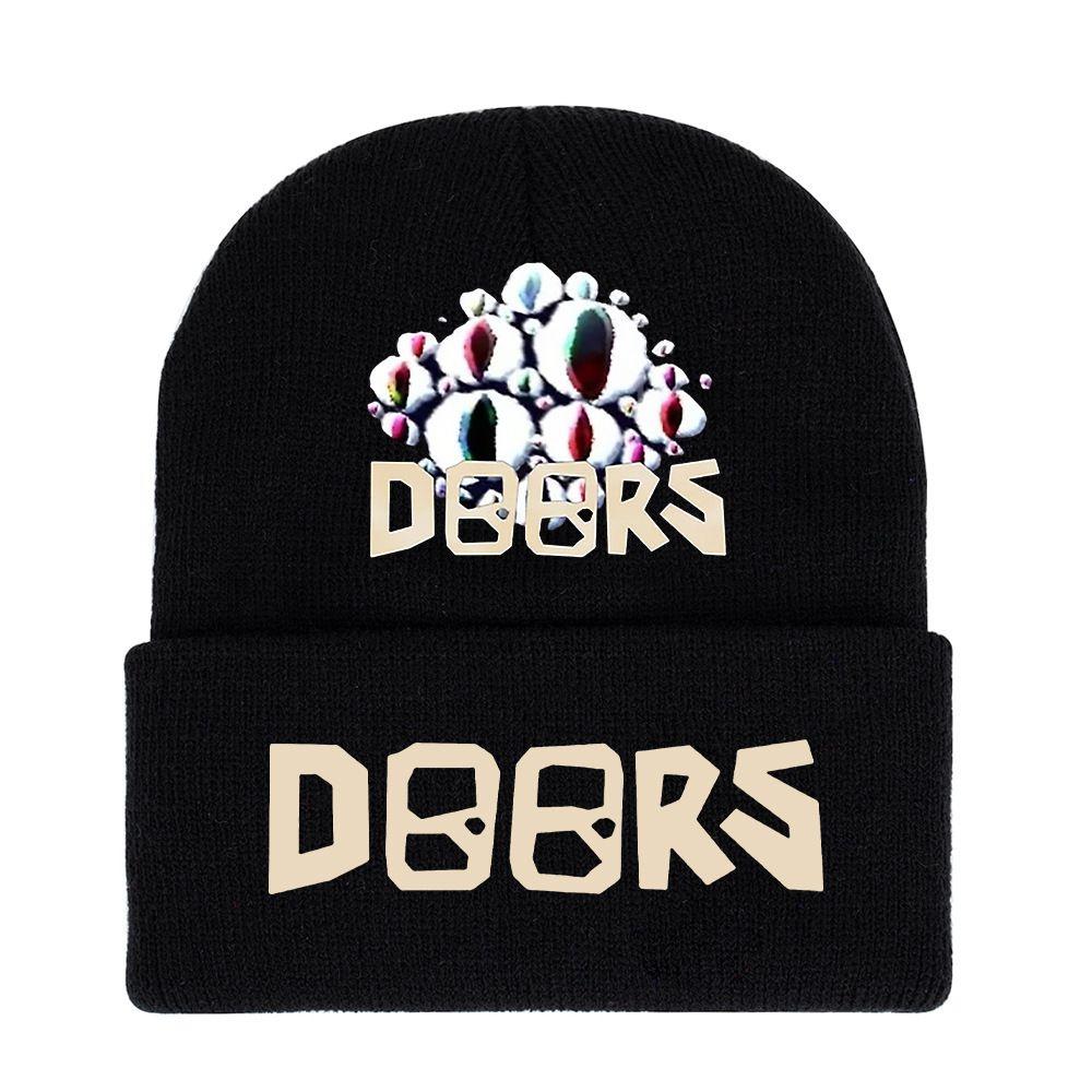 

Вязаная шапка Roblox Doors Зимняя теплая шапка-бини Взрослые Ребенок Подростки Eye