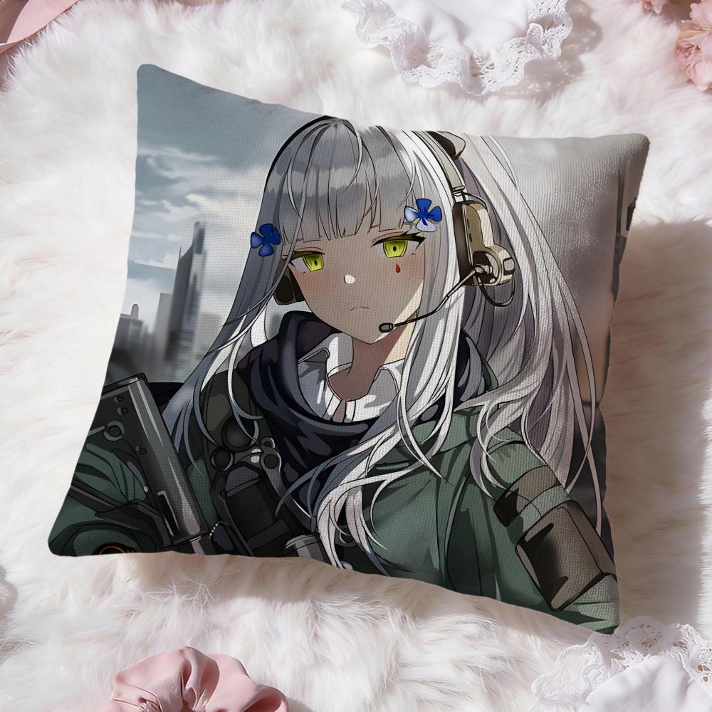 Girls Frontline Cushion Cover Premium Comfort Reversible Pillow Cove -Two in One Design for Any Room & Car Interior