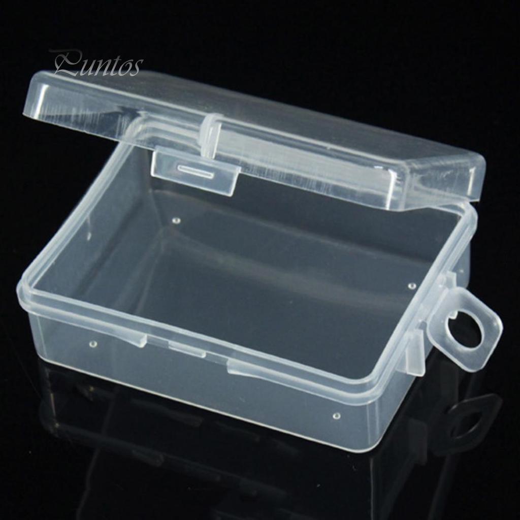 Fashionable 1Pc Clear Plastic Transparent Storage Box Debris Collect Container Case with Lid