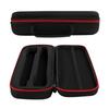 Durability EVA Microphone Storage Box Fit Two Wireless Mics with Adjustable Stand Metal Adapter Secure Zippered Pocket