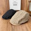 South Korea's New Retro Floral Forward Hat Women's Autumn and Winter Literary and Leisure Cap Show Face Small Internet Celebrity Explosion