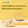 Submarine Hamster Bathroom with Holes Clear Visible Splash-proof Guinea Pig Rat Chinchilla Sand Bath Container Bathtub Toilet Small Animal Pet