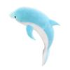 New 1pcs Dolphin Plush Stuffed Toy Pillow Soft Cuddly Pillow Simulation Animal Dolls 26s