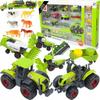 Set Fermier Vehicule Agricole Tractoare Secerătoare Animale Mașini