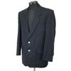 SHIMURA Made In Japan POLICARPO Fabric Navy Blazer Gold Buttons Men 170 92A5(USED)