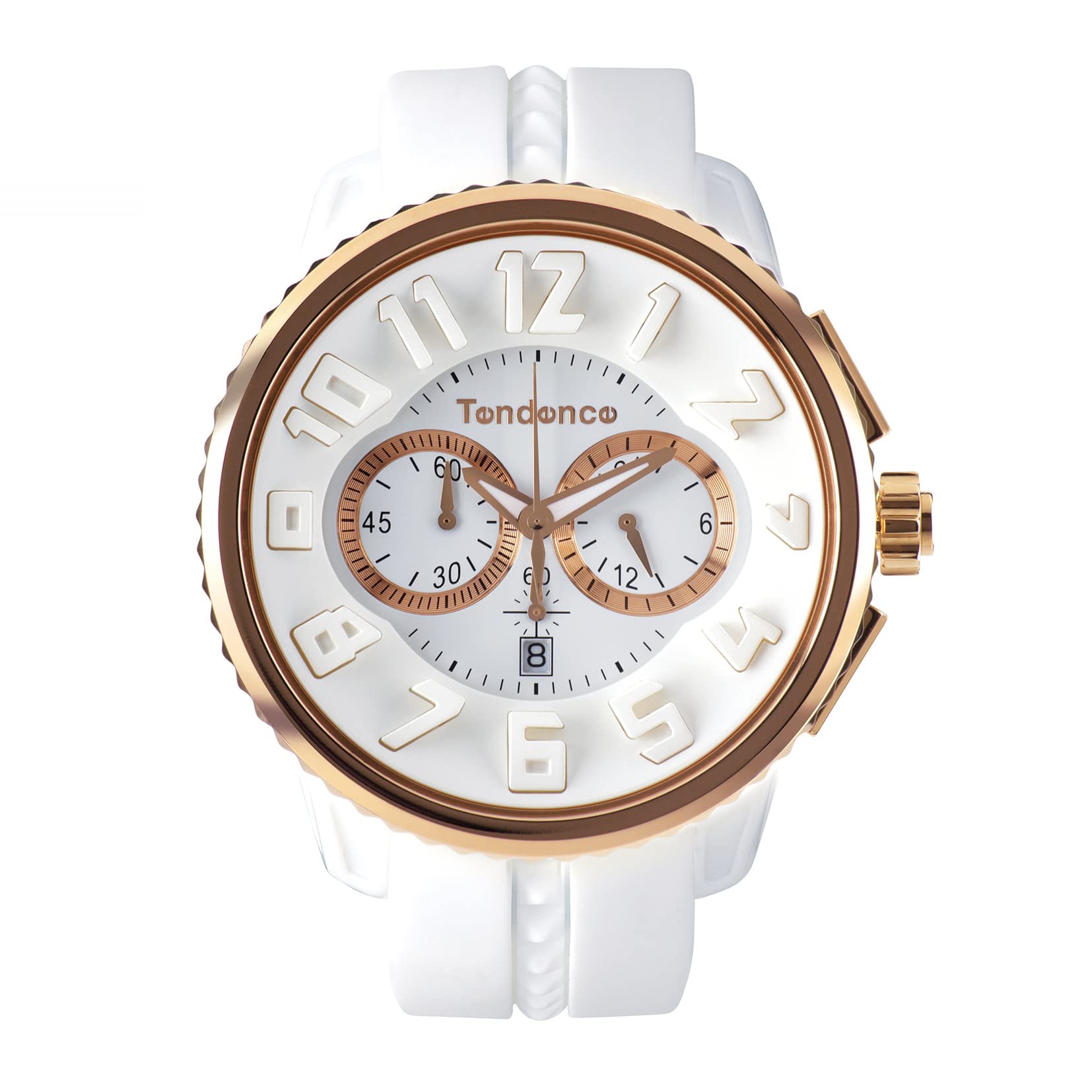 

Годинник Gulliver Round Chronograph Gulliver Round Chronograph, білий циферблат, нержавіюча сталь, мінеральне скло, кварц, 51 мм. Годинник TG046014 [Tendence] [Елемент]