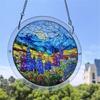 Acrylic Jigsaw Puzzle Suncatcher Kit, Stained Glass Style DIY Window Hanging Ornament for Home Decor, Gift for Women Men Mom