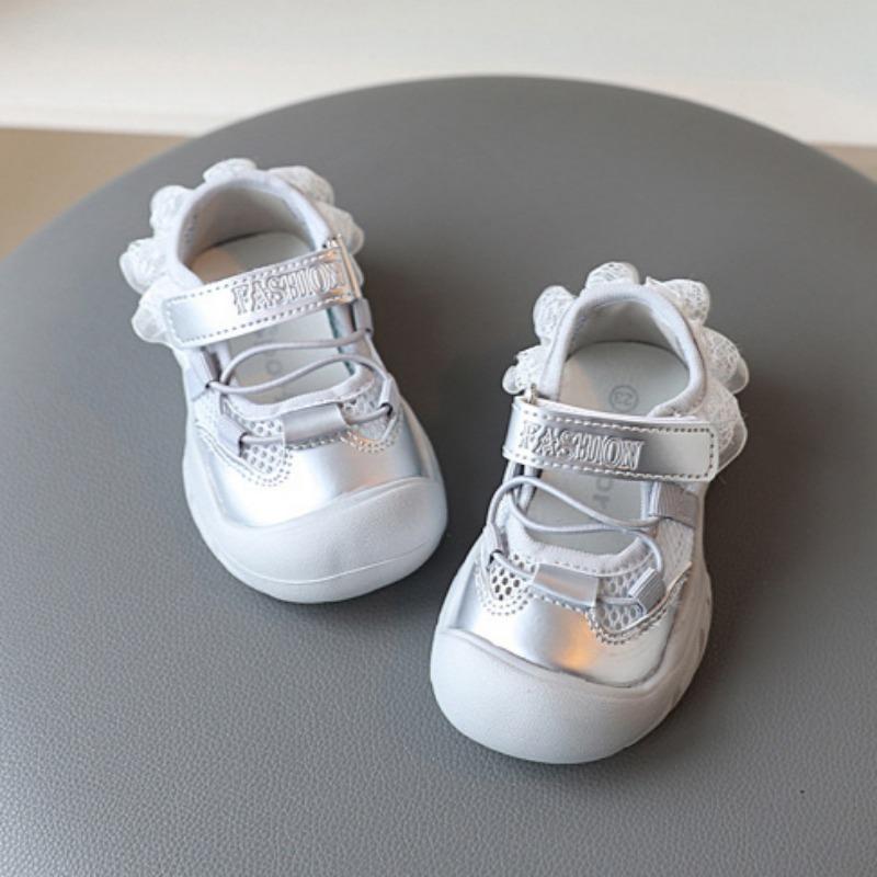 Girls Korean Style Sweet Sports Shoes Children's Lightweight Sandals Girls Lace Mary Jane Shoes