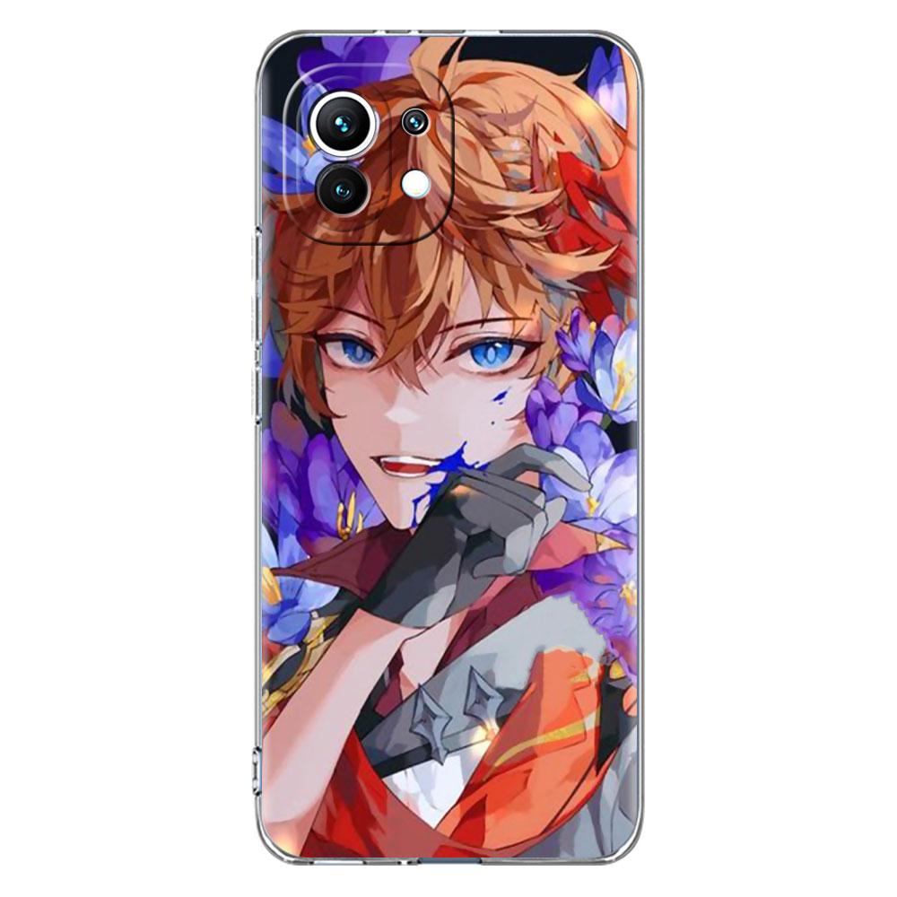 Genshin Impact Raiden Shogun Baal Clear Case For Xiaomi Mi Poco X3 NFC M3 Pro F3 F1 11 Lite 12 Note 10 11T 9T Phone Cover