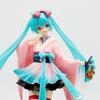 Anime Hatsune Miku Anime 20cm Figure Pink Dress PVC Model Action Cherry Pink Cherry Blossom Decoration Gift In Stock