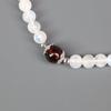 Moonstone Garnet Birthstone Bracelet [Koai]