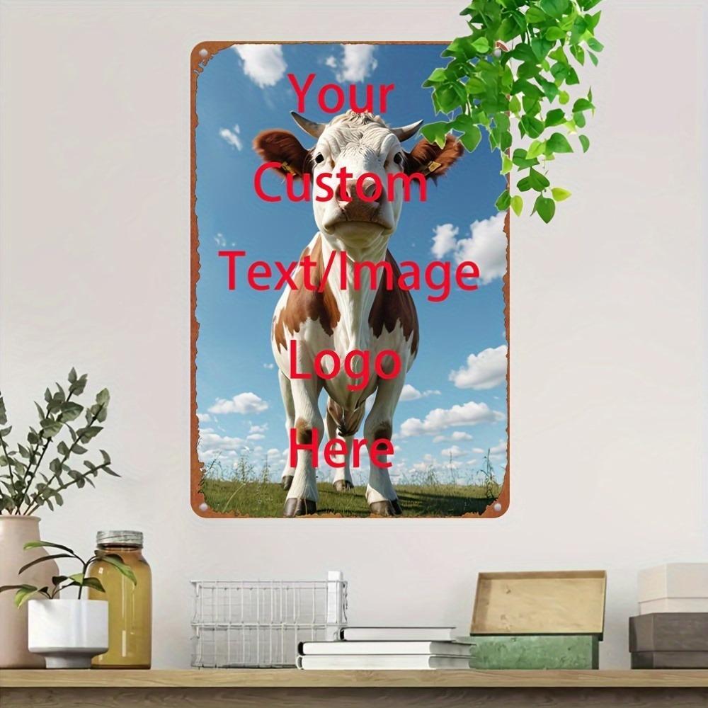 Custom Personalized Text Metal Sign 8x12 Inch Indoor Outdoor Wall Decor For Home Bar Cafe Office