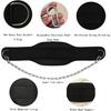 Gewichtheben Dip Gürtel Neopren Rücken Gymnastikgürtel mit Kette für Fitness Bodybuilding Klimmzug Krafttraining Last Hüftgurt