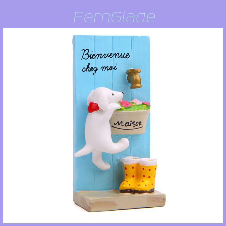 Resin Dog Garden Decor With Cute Cartoon Style For Indoor And Outdoor Plant Displays