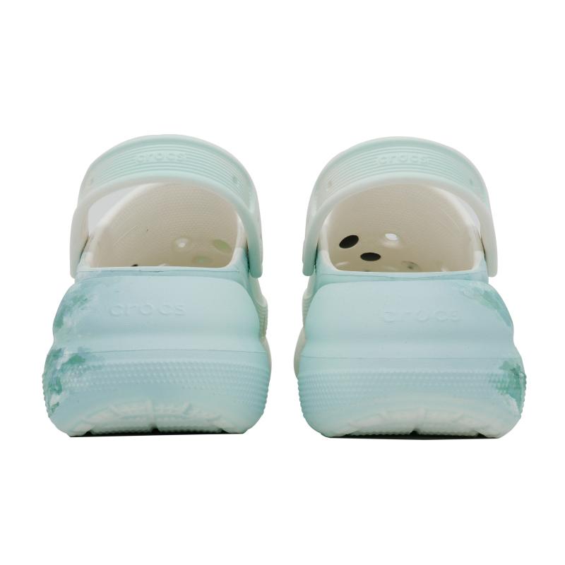 Crocs Crush Clog Nine Bureau Made Annie Forest Decorative Buckle Comfort Beach Hole Shoes Unisex Same Green and White