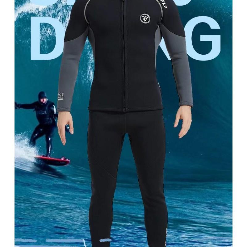 Diving Wetsuit 3mm Neoprene Snorkeling Surfing Paddleboarding Swimming Warm Quick Dry Sun Protection Unisex